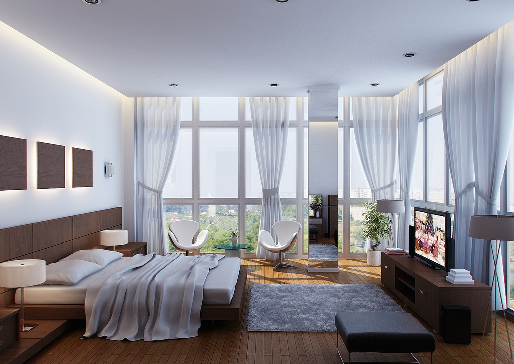 Tv in camera da letto ~ canlic for . Carta da parati per camere da letto moderne cielo
