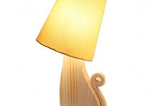 Lampada da Comodino di Design in legno